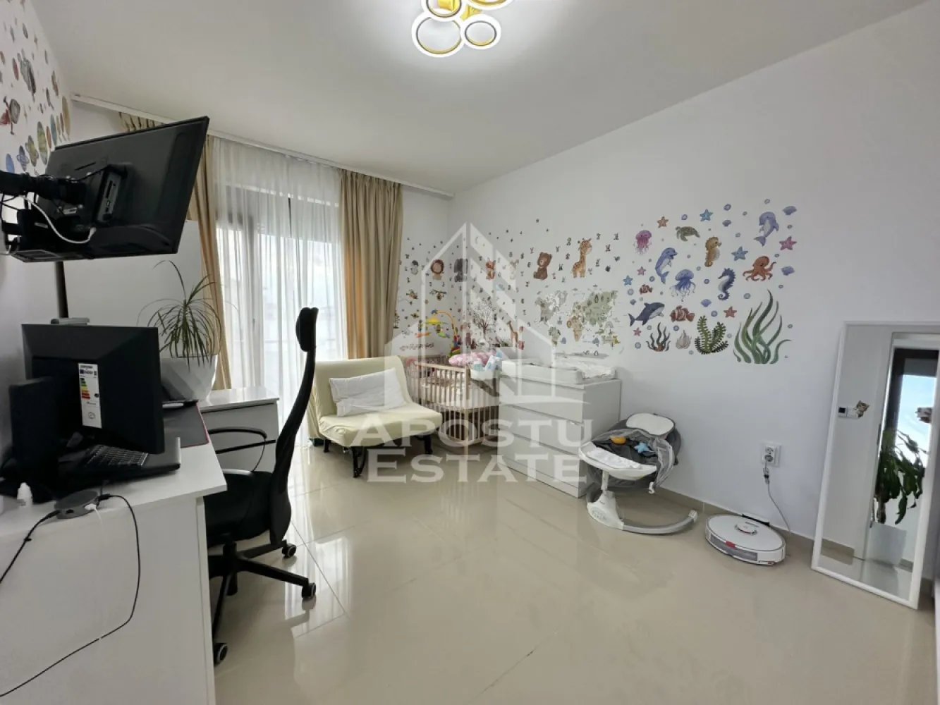 Duplex cu 3 camere si 2 bai complet mobilat si utilat in Giroc.