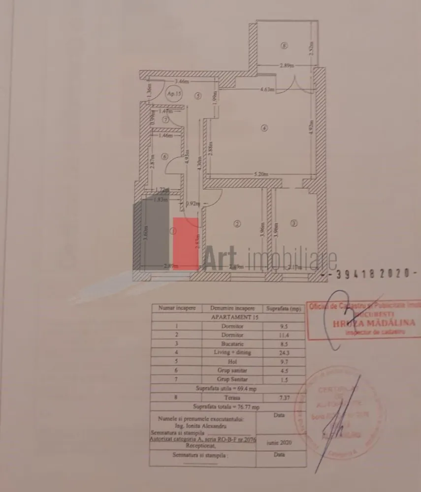APARTAMENT 3 CAMERE LUX FLOREASCA
