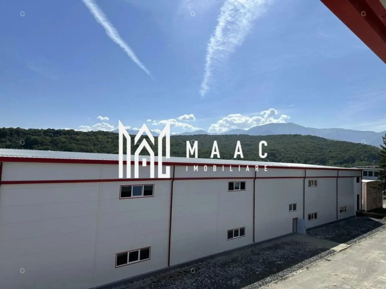 Hala producție I 6857 mp I Acces TIR I Pod Rulant I Mârșa - MAAC Imobiliare prezintă spre închiriere o hală industrială modernizată în 2024, situată în Parcul Industrial din satul Marșa, orașul Avrig, jud. Sibiu, cu acces facil direct din DJ 105G. O proprietate de clasă industrială B, pregătită pentru operațiuni complexe de producție, logistică, depozitare sau distribuție. Caracteristici generale - Acces pe drum betonat pentru autoturisme, autoutilitare, TIR și pietonal - Potrivită pentru activități industriale, logistice sau comerciale - Infrastructură modernizată, adaptată fluxurilor de lucru intensive Specificatii tehnice – Clădire clasa B - Structură în cadre, îmbrăcate cu panouri sandwich de 10 cm și 8 cm - Suprafață totală: 6.857 mp, incluzând birouri și grupuri sanitare - Stâlpi și grinzi din beton, grid structural 11,4 m x 17,3 m - Pardoseală industrială din beton, capacitate 6 tone/mp - Înălțime utilă hală: 7,7 m Echipamente industriale - 3 poduri rulante: - 2 x 12,5 tone, înălțime până la cârlig: 5,51 m - 1 x 5 tone, înălțime până la cârlig: 4,96 m - 2 macarale la sol, braț rotativ, capacitate 2 tone - Înălțime utilă pod rulant: 5,52 m Acces și infrastructură - Porți industriale: 4,47 m / 5,84 m - Uși industriale automatizate, tip drive‑in - Iluminat industrial LED - Alimentare electrică cu contoare separate - Alimentare cu apă industrială - Posibilitate racordare la gaz, telefonie și internet Informații financiare - Prețul afișat reprezintă o valoare orientativă pentru un spațiu cu dotări standard - Costurile operaționale, impozitul și asigurarea nu sunt incluse - Prețul final se stabilește în funcție de: - cerințele specifice ale chiriașului - investițiile suplimentare necesare - durata contractuală asumată Pentru mai multe detalii și pentru a programa o vizionare, contactați MAAC Imobiliare specificând ID CP2889727. }}