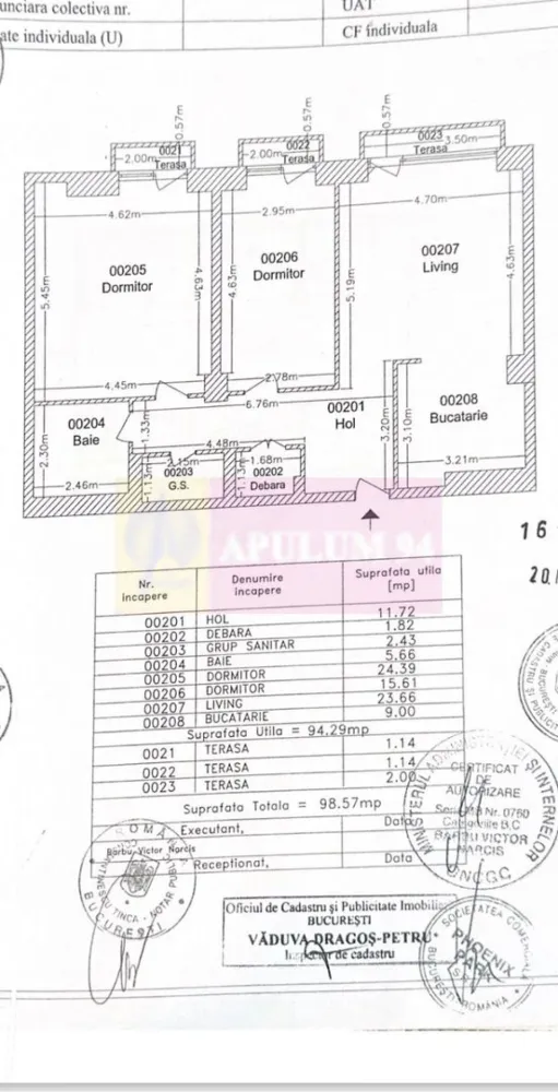 Apartament 3camere in complexul New Town Residence Dristor,parcare