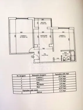 Apartment cu 2 camere, de vanzare, zona Soarelui, Timisoara