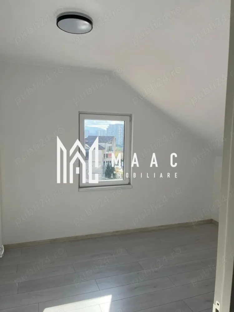 Apartament 4 camere | 77 MPU | 2 Bai | Mansada | Mihai Viteazul - MAAC Imobiliare vă propune spre vânzare un apartament cu 4 camere, tip mansardă, situat la etajul 5, într-o zonă bine cotată Mihai Viteazu. Detalii proprietate: Suprafață utilă: 77 mp Etaj: 5 – mansardă Compartimentare practică și funcțională Compartimentare: Living cu bucătărie open space 3 dormitoare 2 băi Avantaje: Apartament spațios, potrivit pentru familie Compartimentare eficientă Zonă cu acces rapid către magazine, școli, mijloace de transport și alte puncte de interes Pretabil atât pentru locuință, cât și pentru investiție Pentru mai multe detalii sau programarea unei vizionări, nu ezitați să ne contactați specificand ID: CP2807462 }}