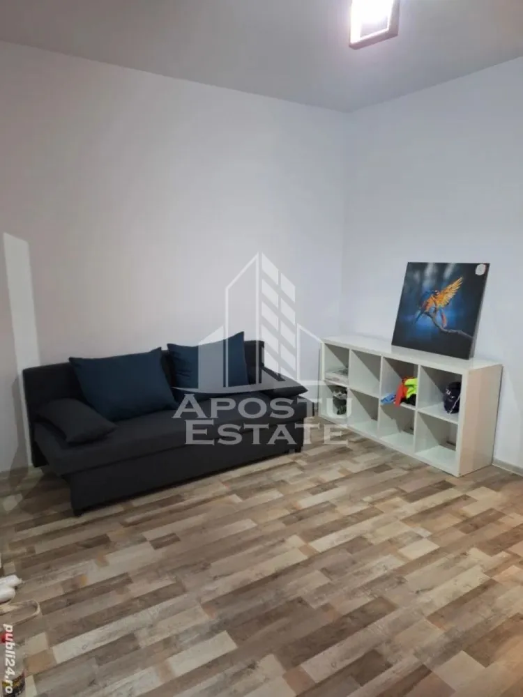 Apartament cu 1 camera , de inchiriat , Zona Lipovei , Timisoara - Agentia imobiliara APOSTU ESTATE va propune spre inchiriere un apartament cu 1 camera ,spatios si luminos, situat in zona Lipovei , o zona linistita si bine pozitionata din Timisoara, potrivit pentru cupluri,familii, sau studenti care isi doresc o locuinta unde sa se simta confortabil si cu acces facil catre scoli, statii de autobuz, supermarketuri , magazine de zona, parcuri.

Suprafata utila: 31 mp
Compartimentare eficienta:
-Hol de acces generos
-Bucatarie complet mobilata si utilata, cu loc de luat masa
-Dormitor mobilat si utilat
-Baie prevazuta cu cada

Confort si facilitati:
-Incalzirea apartamentului: centrala proprie 
-Apartamentul este complet mobilat si utilat
-Se accepta animale de companie de talie mica de catre proprietar

Localizare:
-Timis,Timisoara, zona Lipovei – acces facil spre magazine, supermarketul Lidl, scoli, parcuri si mijloace de transport in comun.

Ideal pentru:
-Cupluri
-Studenti

Pret chirie lunara: 330 euro - usor negociabil 
Programeaza o vizionare pentru a-ti putea imagina viitorul aici!
ID intern: CP3125226