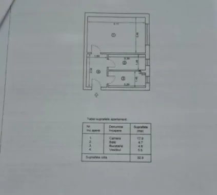 Garsonieră decomandată de vânzare Dristor mobilată și utilata