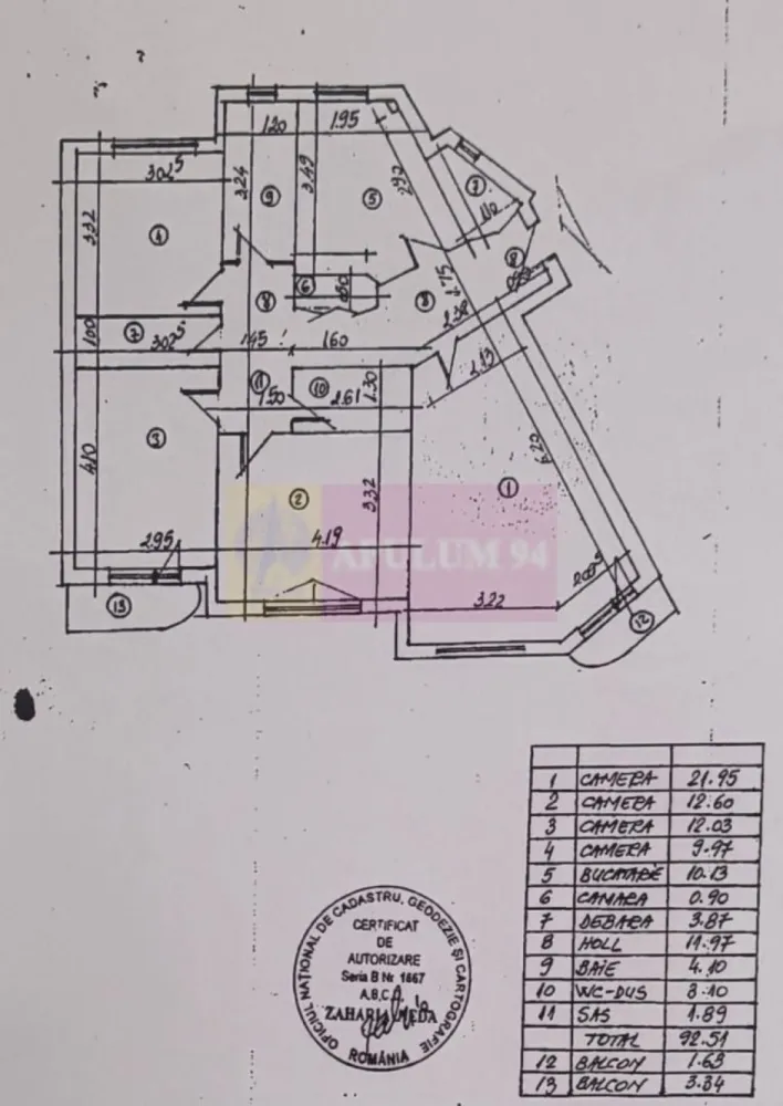 Apartament 4 camere 13 Septembrie