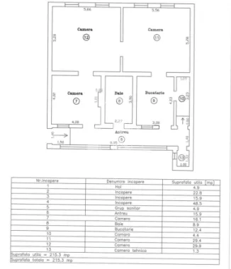 SAD cu 3 camere + spatiu comercial la demisol,