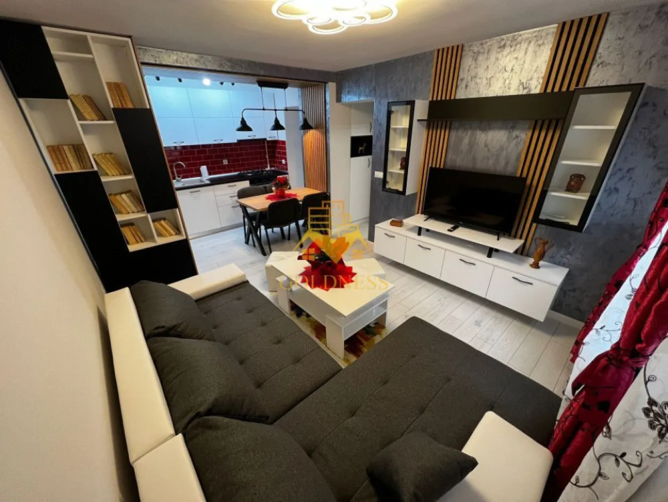 2 camere, modern, Manastur, zona MC Donalds, Toskana, BIG - GOLDNESS Imobiliare vă propune spre închiriere un apartament cu 2 camere complet mobilat și utilat, la etajul 1 într-un imobil de 4 etaje, în cartierul Manastur. Apartamentul este compartimentat astfel:
 - dormitor cu pat matrimonial, spatiu pentru depozitare, noptiere, birou
 - living cu bucatarie open-space complet utilată, canapea extensibla, loc de servit masa 
 - baie cu cabina de dus, calorifer port prosop inox și dulap pentru depozitare.

Imobilul este dotat cu toate cele necesare- centrală proprie, mașină de spălat haine, frigider, plită electrică, hotă, TV, etc. 
Se află în apropierea stațiilor de transport în comun, magazine, restaurante, spații verzi, farmacii, etc. 
Posibilitate de parcare in zona !

Dacă sunteți interesați de acest apartament și doriți să îl vizionați, dar și pentru alte oferte sau detalii nu ezitați să ne contactați telefonic sau prin e-mail - goldnessimobiliare@gmail.com. Vă stăm la dispoziție!