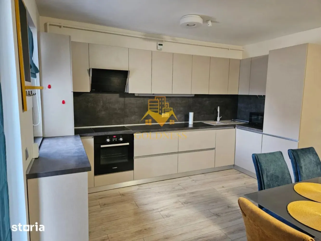 2 Camere Openspace, Bunaziua, Modern, Parcare, 18 Gym, Elf,Home Garden - GOLDNESS Imobiliare vă propune spre închiriere un apartament cu 2 camere complet mobilat și utilat, la etajul 3 într-un imobil de 5 etaje, în Cartierul Buna ziua!
Parcare inclusa!
Se află în apropierea stațiilor de transport în comun, magazine, restaurante, spații verzi, farmacii, etc. 

Apartamentul este compartimentat astfel:
 - dormitor cu pat matrimonial, dressing, noptiere
 - living cu bucatarie open space complet utilată și mobilată, canapea extensibilă, loc de servit masa 
 - baie cu cada, calorifer port prosop și dulap pentru depozitare.
 - balcon 6 mp.

Imobilul este dotat cu toate cele necesare- centrală proprie, frigider, aragaz, hotă, mașină de spălat haine, etc. 

Dacă sunteți interesați de acest apartament și doriți să îl vizionați, dar și pentru alte oferte nu ezitați să ne contactați telefonic sau prin e-mail. Vă stăm la dispoziție!
Pentru intermediere se percepe un comision de 50% din prețul chiriei!