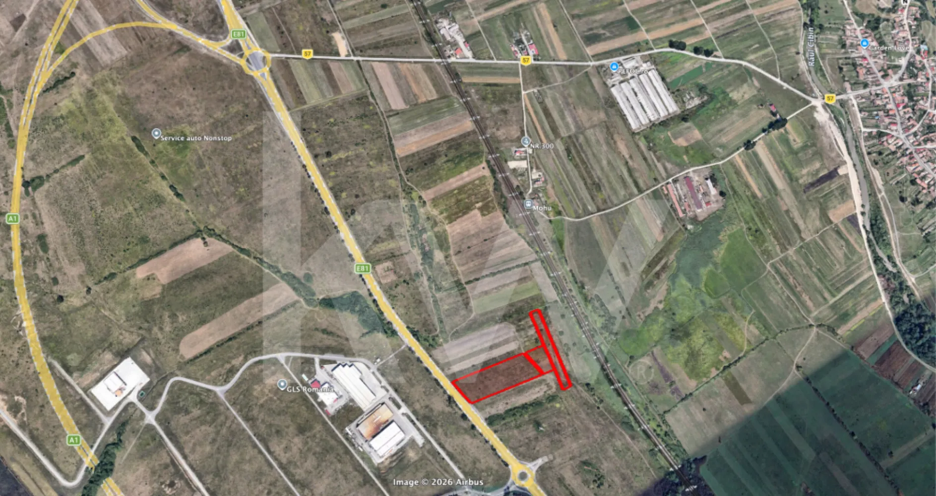 De Vanzare Terenuri 16.232 mp - Zona industriala Selimbar