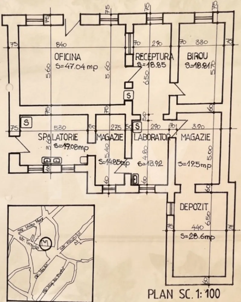 De vanzare 2 Spații comerciale parter , 181mp, centru istoric Sibiu