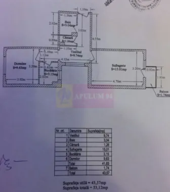 Apartament 2 camere, Drumul Taberei, zona Raul Doamnei