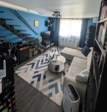 Apartament 3 camere, mansardă + balcon, complet utilat