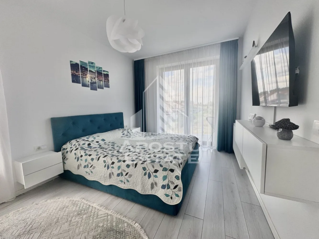 Apartament cu 2 camere la etajul 1 cu lift complet mobilat si utilat