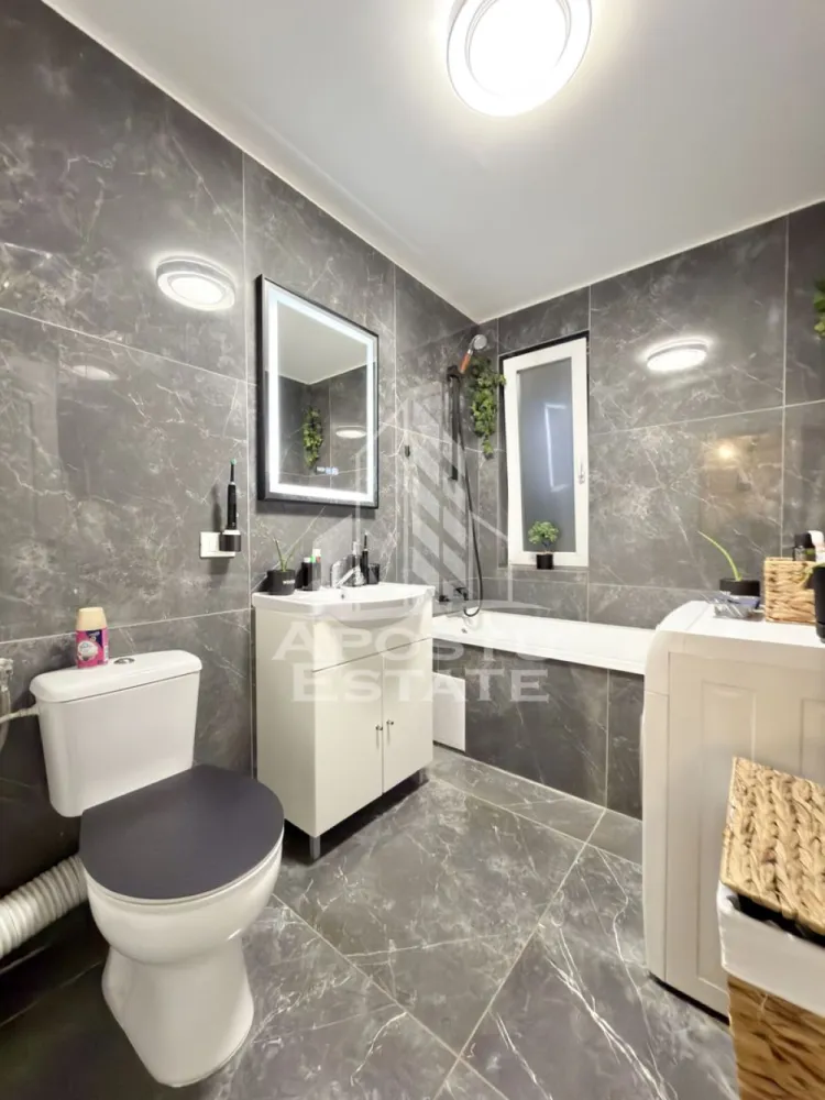 Apartament cu 3 camere mobilat si utilat, dressing si debara in Giroc.
