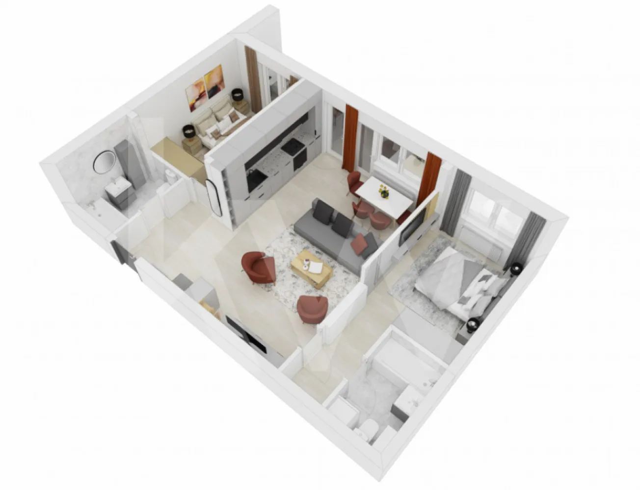 Apartament de vanzare 3 camere Sibiu Doamna Stanca 64mpu finisat cheie - Apartament de vanzare 3 camere Sibiu Doamna Stanca 64mpu finisat la cheie.
Descoperiti noul dumneavoastra camin – un apartament de 3 camere in zona Doamna Stanca!
Va prezentam un apartament spatios, cu o suprafata utila de 63,70 mp, completat de un balcon de 10,47 mp, ideal pentru momente de relaxare. Situat la etajul 1 dintr-un bloc modern cu 6 etaje + etaj retras, acest imobil decomandat imbina confortul si functionalitatea intr-o locatie de exceptie.
Beneficiile pe care le veti avea:
Confort si spatiu: Compartimentare inteligenta, incluzand 2 dormitoare ( unul cu baie proprie ), 2 bai, un living open-space cu bucatarie in suprafata de 29,78mp, nemobilat, dar pregatit sa fie transformat in caminul ideal.
Conexiune cu punctele de interes: Aproape de scoala, gradinita, Shopping City, restaurante si magazine – tot ce aveti nevoie la doar cativa pasi distanta.
Economie de timp și bani: Loc de parcare inclus in pret si toate utilitatile necesare deja disponibile – curent electric, apa, gaz, CATV, fibra optica.
Calitate si siguranta: Blocul este construit in 2025, cu structura din caramida, izolatie termica, interfon si lift. În interior, locuința este va fi pregătită la stadiul de cheie cu finisaje moderne, centrala termică în condensație.
Nu lăsați această oportunitate să vă scape:
Astfel de apartamente, într-o locație atât de dorită, se vând rapid! Imaginați-vă cum ar fi să trăiți într-o locuință nouă, sigură, confortabilă și conectată la toate facilitățile zonei.

Ce trebuie să faceți acum?
Contactați-ne pentru a programa un tur de vizionare. Vă vom ghida personal și vă vom arăta cum acest apartament poate deveni casa pe care ați visat-o întotdeauna.
Acum este momentul să transformați această oportunitate în realitate!