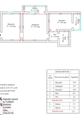 Apartament 2 camere de vanzare, zona Torontalului, Timisoara