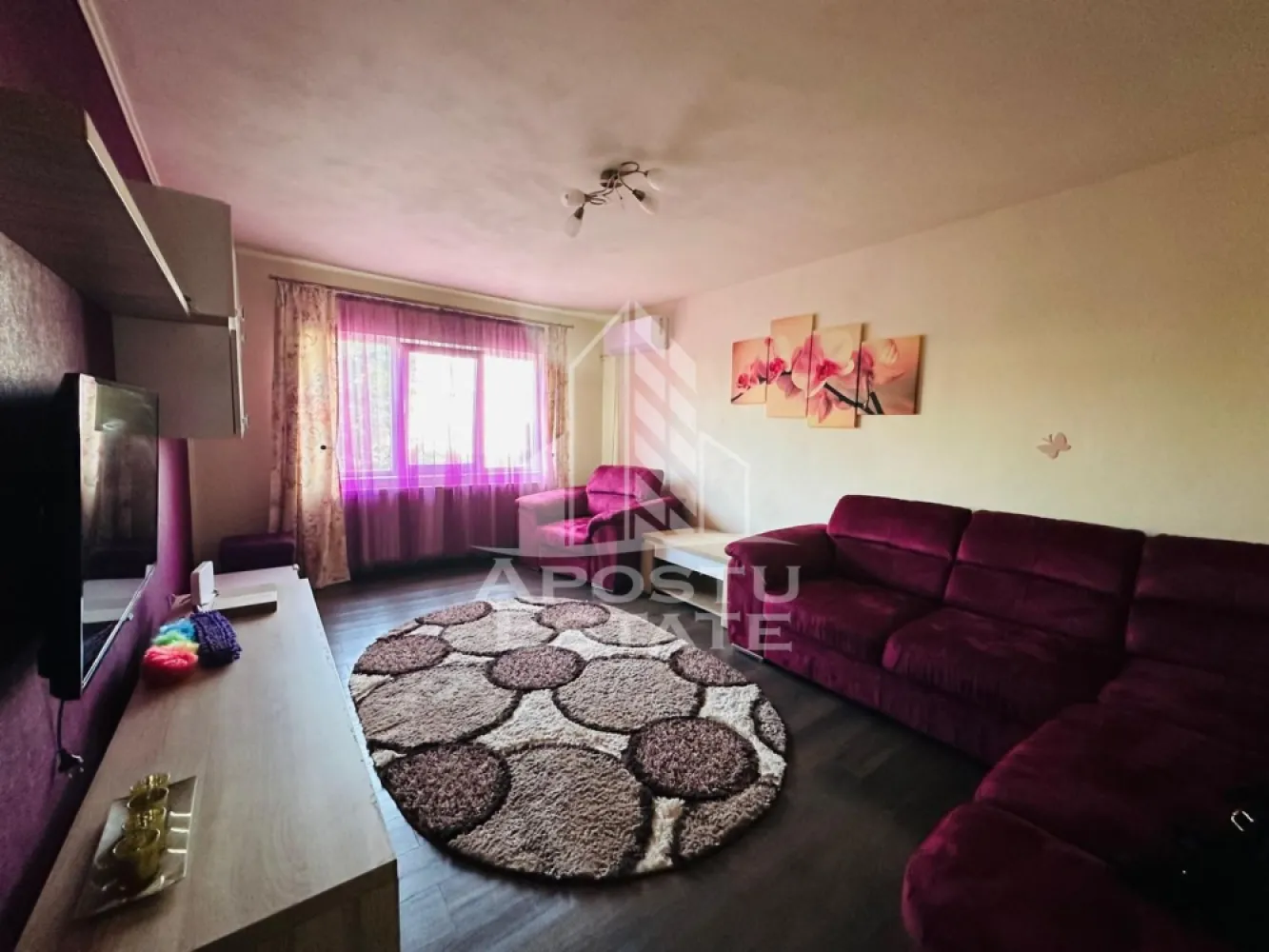 Apartament 2 camere zona Micalaca - APOSTU ESTATE va propune spre inchiriere apartament cu 2 camere de inchiriat in zona Micalaca, situat la etajul 1 din 4, intr-un imobil linistit si bine intretinut.

Locuinta este complet mobilata si utilata, fiind dotata cu centrala termica proprie, aer conditionat, TV, aragaz, hota, cuptor cu microunde, frigider si masina de spalat rufe, oferind tot confortul necesar pentru o mutare imediata.

Apartamentul este ideal pentru studenti, un cuplu sau o familie formata din 2 persoane, datorita compartimentarii practice si atmosferei placute.

Conditii de inchiriere:

Perioada minima de inchiriere: 1 an
Nu se accepta animale de companie
Nu se accepta fumatori

Pentru mai multe detalii sau pentru programarea unei vizionari, echipa Apostu Estate va sta cu profesionalism si promptitudine la dispozitie dumneavoastra.
CP3136109