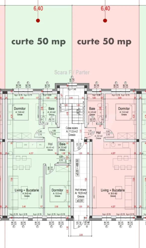 Apartament 3 camere, două băi, curte 50 mp -Natura la tine acasă! Cristian-SiBiU
