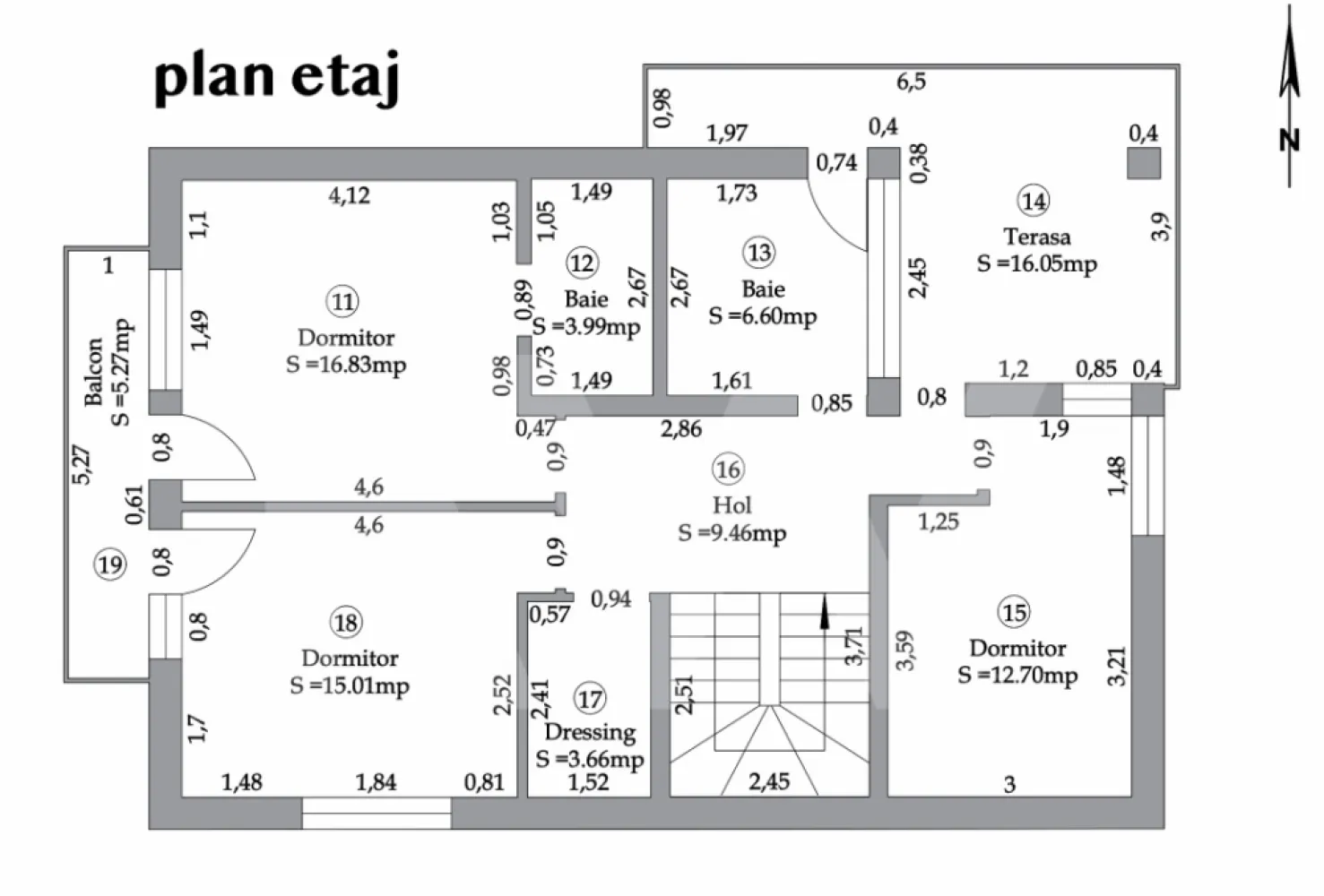 Casă de Vânzare în Cristian, Sibiu - 4 Camere, 2 Terase, Teren 486 - Te invităm să descoperi o casă deosebită, perfectă pentru tine și familia ta!

Situată într-o zonă liniștită din Cristian, aproape de Sibiu, această locuință individuală îmbină confortul modern cu un spațiu generos, ideal pentru relaxare și intimitate.

De ce să alegi această casă?

Teren generos de 434 mp – perfect pentru grădină, loc de joacă sau zonă de relaxare.

Suprafață utilă de 147 mp – spațiu optim pentru o viață confortabilă.

4 camere luminoase = un living spațios, 3 dormitoare + un birou.

2 terase mari – una de 28 mp la parter și alta de 16.41 mp la etaj, ideale pentru momente de relaxare în aer liber.

Încălzire în pardoseală – confort sporit în fiecare sezon.

3 băi moderne – pentru un stil de viață practic și confortabil.

Dressing – un plus pentru organizarea eficientă a locuinței.

Finisată la ALB – interioare luminoase, gata pentru personalizare.

Distribuție inteligentă:

Parter:
Hol primitor
Living deschis cu bucătărie spațioasă
Cămară practică
Birou sau cameră pentru hobby-uri
Spațiu tehnic
Terasă mare de 28 mp
Etaj:
Hol de acces
3 dormitoare bine compartimentate
2 băi moderne
Dressing generos
Balcon de 5.30 mp
Terasă suplimentară de 16.41 mp
Avantaje adiționale:

Zonă liniștită și ferită de trafic intens – pentru relaxare totală.
Acces rapid către Sibiu – via drumuri complet amenajate (beton și asfalt).
Curte liberă spațioasă – perfectă pentru petrecerea timpului în aer liber.
Stadiul de predare:

Interior: Finisat la ALB – pregătit pentru personalizarea ta.
Exterior: Predat la cheie – gata să te bucuri de un design modern.
Termen: Locuința este în curs de întabulare.
Locație ideală – Cristian, Sibiu

Această casă este amplasată într-o zonă rezidențială de case, oferind liniște și confort. Accesul către Sibiu este rapid și facil, iar drumurile sunt complet amenajate.

Preț: 245 000 euro

Contactează-ne pentru detalii suplimentare și programări pentru vizionare!

Visează, planifică și mută-te într-un cămin perfect pentru tine!

