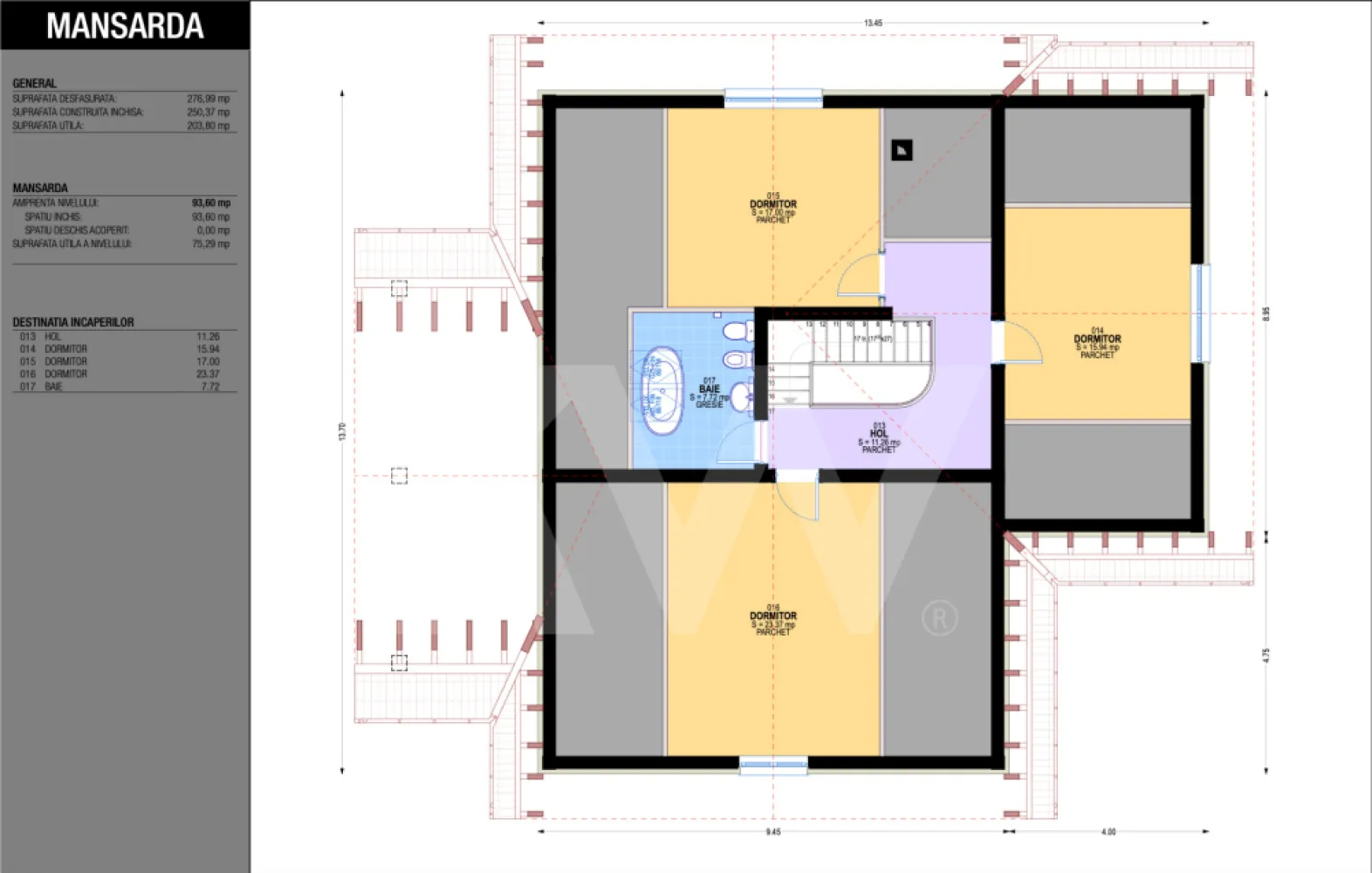 Casa unifamilială mare 5 cam, garaj, curte. Întabulată. Fughiu Oradea