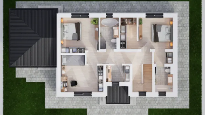 Casa individuala 5 camere in cartier nou Șură Mica