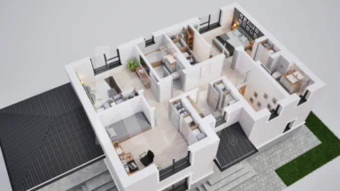 Casa individuala 5 camere in cartier nou Șură Mica