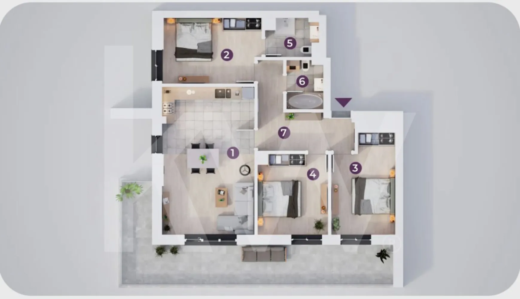 Apartament 4 camere - Acesta nu este doar un ansamblu rezidențial, ci alegerea firească pentru un stil de viață modern, în care confortul, siguranța și calitatea sunt pe primul loc. Fiecare detaliu a fost gândit pentru a-ți oferi mai mult decât o locuință – un spațiu în care să te simți cu adevărat acasă.

Proiectul cuprinde 196 de apartamente noi în Sibiu, cu 2, 3 și 4 camere, dispuse în 6 imobile cu regim redus de înălțime. Atmosfera este completată de spații verzi generoase, grădini interioare și alei de promenadă, ideale pentru relaxare. Familiile se vor bucura de un loc de joacă sigur pentru copii, un element esențial pentru momentele petrecute împreună.

Siguranța și accesul controlat sunt asigurate prin bariere automate și videointerfon, într-un cartier privat care oferă liniște și intimitate. În plus, ansamblul dispune de 315 locuri de parcare, atât subterane, cât și supraterane, stații de încărcare pentru mașini electrice și boxe de depozitare – soluții practice pentru un stil de viață organizat.

La interior, confortul este ridicat la un alt nivel prin încălzire în pardoseală, lifturi moderne și centrală termică pe gaz la nivel de bloc, pentru eficiență energetică și costuri optimizate. Totodată, prezența adăposturilor ALA adaugă un plus de protecție în situații neprevăzute.

Construcția este realizată pe structură din beton armat monolit, cu pereți din cărămidă și fațade izolate cu polistiren expandat, oferind durabilitate și un climat interior plăcut în orice sezon.

Apartamentele pot fi achiziționate prin plată integrală, credit bancar, rate la dezvoltator de până la 7 ani, în tranșe sau chiar cu criptomonede (Elrond, Bitcoin, USDT) – flexibilitate care îți permite să alegi varianta potrivită pentru tine.