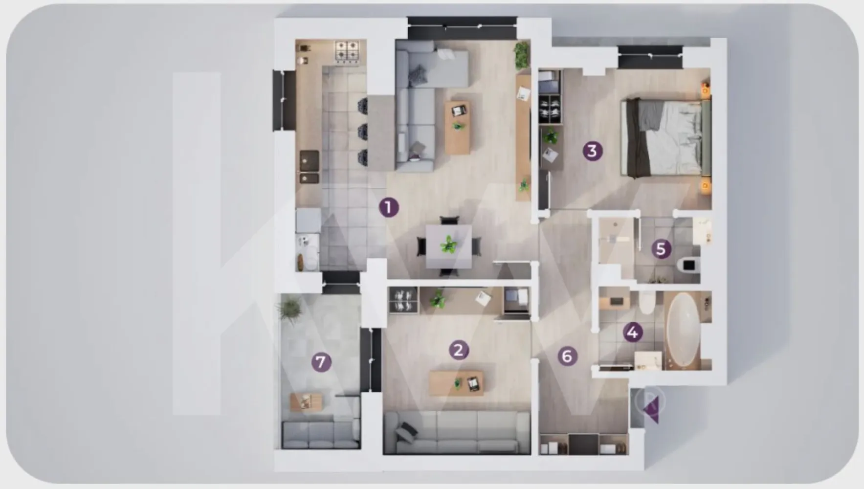 Apartament 3 camere - Acesta nu este doar un ansamblu rezidențial, ci alegerea firească pentru un stil de viață modern, în care confortul, siguranța și calitatea sunt pe primul loc. Fiecare detaliu a fost gândit pentru a-ți oferi mai mult decât o locuință – un spațiu în care să te simți cu adevărat acasă.

Proiectul cuprinde 196 de apartamente noi în Sibiu, cu 2, 3 și 4 camere, dispuse în 6 imobile cu regim redus de înălțime. Atmosfera este completată de spații verzi generoase, grădini interioare și alei de promenadă, ideale pentru relaxare. Familiile se vor bucura de un loc de joacă sigur pentru copii, un element esențial pentru momentele petrecute împreună.

Siguranța și accesul controlat sunt asigurate prin bariere automate și videointerfon, într-un cartier privat care oferă liniște și intimitate. În plus, ansamblul dispune de 315 locuri de parcare, atât subterane, cât și supraterane, stații de încărcare pentru mașini electrice și boxe de depozitare – soluții practice pentru un stil de viață organizat.

La interior, confortul este ridicat la un alt nivel prin încălzire în pardoseală, lifturi moderne și centrală termică pe gaz la nivel de bloc, pentru eficiență energetică și costuri optimizate. Totodată, prezența adăposturilor ALA adaugă un plus de protecție în situații neprevăzute.

Construcția este realizată pe structură din beton armat monolit, cu pereți din cărămidă și fațade izolate cu polistiren expandat, oferind durabilitate și un climat interior plăcut în orice sezon.

Apartamentele pot fi achiziționate prin plată integrală, credit bancar, rate la dezvoltator de până la 7 ani, în tranșe sau chiar cu criptomonede (Elrond, Bitcoin, USDT) – flexibilitate care îți permite să alegi varianta potrivită pentru tine.