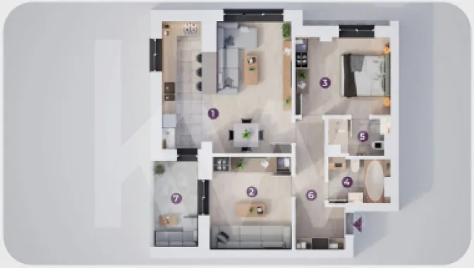 Apartament 3 camere