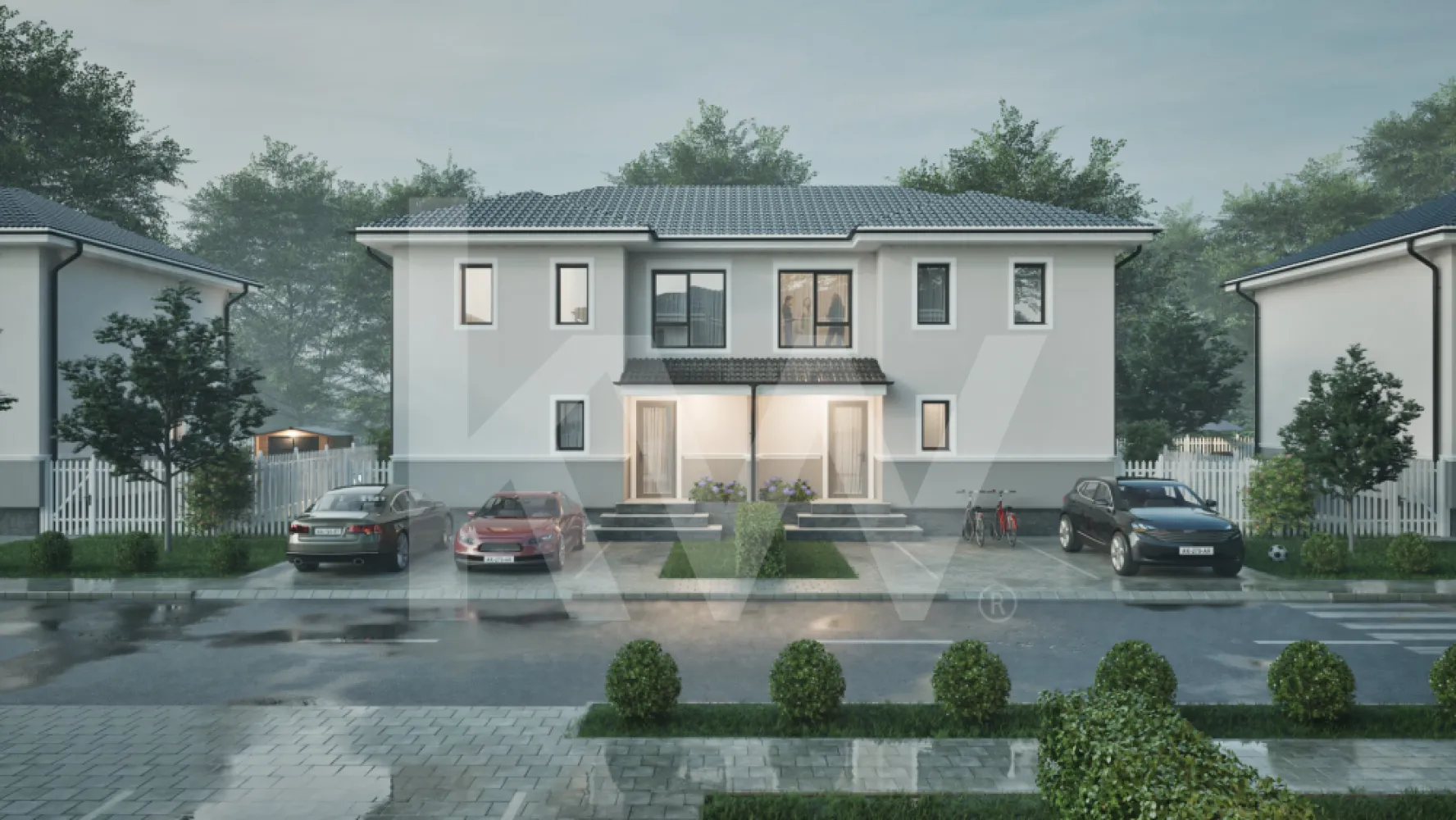 Casa duplex 4 camere in cartier nou Șură Mica - O casă unde liniștea și rafinamentul se întâlnesc. Duplexul Tip 3 îți oferă patru camere și o suprafață utilă de 102 mp. Acesta este gândit pentru familiile care apreciază detaliile și caută o casă de vânzare aproape de oraș, într-o oază de liniște.

Livingul spațios cu ieșire spre terasa acoperită te invită să îți începi ziua în aer liber. Bucătăria separată și cele trei dormitoare îți oferă spațiul și intimitatea de care ai nevoie. Cele două băi moderne, încălzirea în pardoseală și cele două locuri de parcare completează pachetul perfect.

În acest ansamblu rezidențial vei regăsi sentimentul de acasă și un cartier cum toate ar trebui să fie. Solicită oferta!Mai mult decât un ansamblu rezidențial. Este locul unde visul unui cartier cum toate ar trebui să fie devine realitate.
Imaginează-ți diminețile liniștite, razele soarelui filtrate prin fereastra casei tale, aerul curat și natura care te întâmpină chiar la ușă.

Situat în Șura Mică, la doar 10 minute de Sibiu, complexul  se întinde pe o suprafață de 4,65 hectare.
Cele 100 de case noi de vânzare Sibiu (single și duplex) sunt proiectate pentru a oferi un mediu de viață sigur și confortabil.
Aici, casele nu sunt doar construcții, ci spații de liniște și bucurie.
Fie că alegi o casă single elegantă sau un duplex modern, aici vei găsi acel sentiment unic de apartenență.

Te bucuri de spații generoase, grădină proprie și terasă acoperită, perfecte pentru serile de vară, loc de joacă sigur pentru aventurile celor mici.
Locuințele vor fi livrate astfel: exterior la cheie și interior la gri avansat, oferindu-ți flexibilitate în amenajare.
Fiecare locuință va beneficia de 2 locuri de parcare în fața casei.