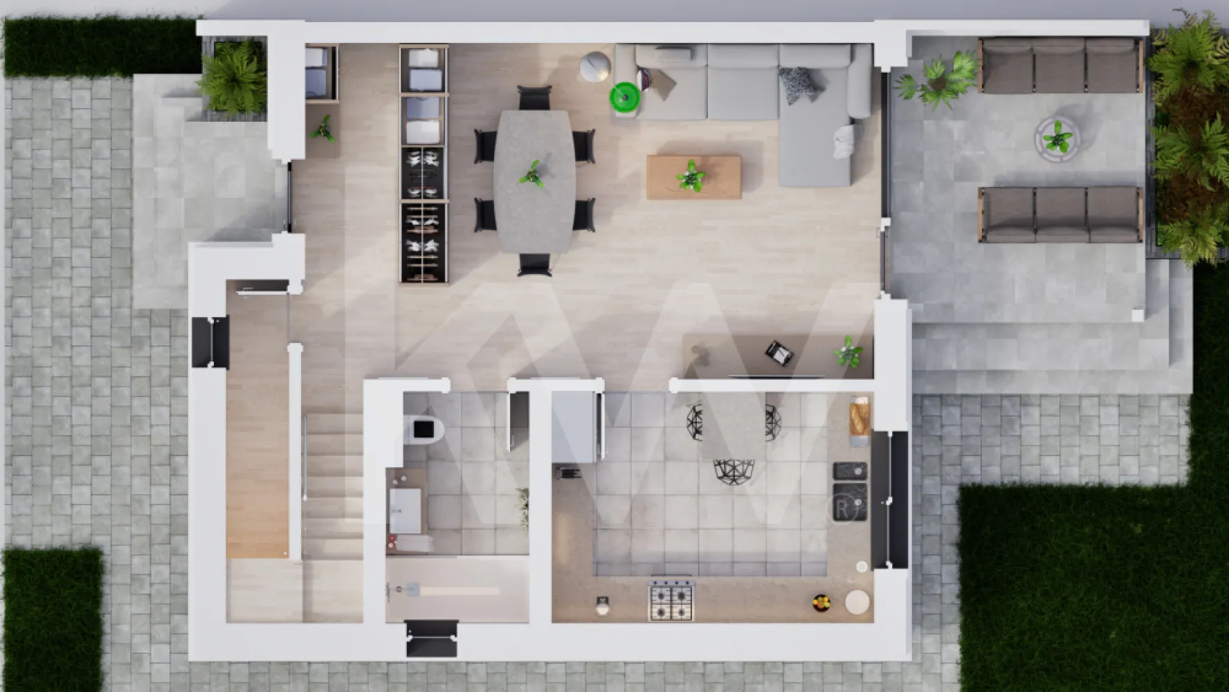 Casa duplex 4 camere in cartier nou Șură Mica - O casă unde liniștea și rafinamentul se întâlnesc. Duplexul Tip 3 îți oferă patru camere și o suprafață utilă de 102 mp. Acesta este gândit pentru familiile care apreciază detaliile și caută o casă de vânzare aproape de oraș, într-o oază de liniște.

Livingul spațios cu ieșire spre terasa acoperită te invită să îți începi ziua în aer liber. Bucătăria separată și cele trei dormitoare îți oferă spațiul și intimitatea de care ai nevoie. Cele două băi moderne, încălzirea în pardoseală și cele două locuri de parcare completează pachetul perfect.

În acest ansamblu rezidențial vei regăsi sentimentul de acasă și un cartier cum toate ar trebui să fie. Solicită oferta!Mai mult decât un ansamblu rezidențial. Este locul unde visul unui cartier cum toate ar trebui să fie devine realitate.
Imaginează-ți diminețile liniștite, razele soarelui filtrate prin fereastra casei tale, aerul curat și natura care te întâmpină chiar la ușă.

Situat în Șura Mică, la doar 10 minute de Sibiu, complexul  se întinde pe o suprafață de 4,65 hectare.
Cele 100 de case noi de vânzare Sibiu (single și duplex) sunt proiectate pentru a oferi un mediu de viață sigur și confortabil.
Aici, casele nu sunt doar construcții, ci spații de liniște și bucurie.
Fie că alegi o casă single elegantă sau un duplex modern, aici vei găsi acel sentiment unic de apartenență.

Te bucuri de spații generoase, grădină proprie și terasă acoperită, perfecte pentru serile de vară, loc de joacă sigur pentru aventurile celor mici.
Locuințele vor fi livrate astfel: exterior la cheie și interior la gri avansat, oferindu-ți flexibilitate în amenajare.
Fiecare locuință va beneficia de 2 locuri de parcare în fața casei.