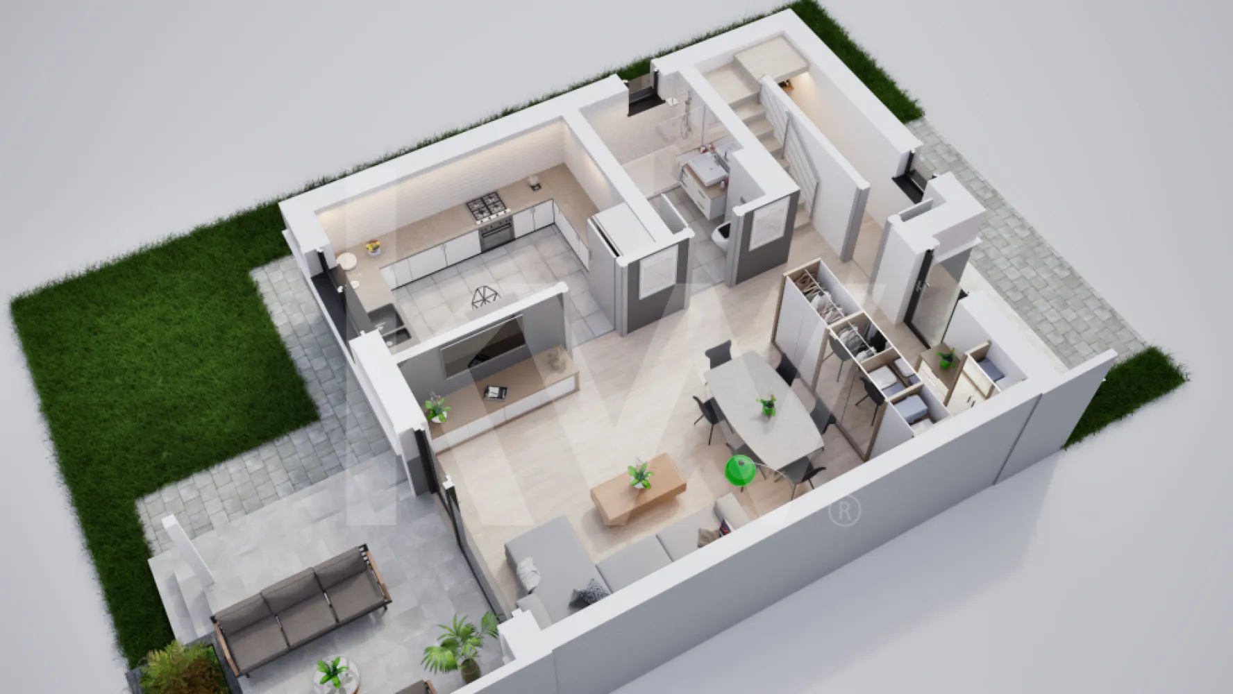 Casa duplex 4 camere in cartier nou Șură Mica - O casă unde liniștea și rafinamentul se întâlnesc. Duplexul Tip 3 îți oferă patru camere și o suprafață utilă de 102 mp. Acesta este gândit pentru familiile care apreciază detaliile și caută o casă de vânzare aproape de oraș, într-o oază de liniște.

Livingul spațios cu ieșire spre terasa acoperită te invită să îți începi ziua în aer liber. Bucătăria separată și cele trei dormitoare îți oferă spațiul și intimitatea de care ai nevoie. Cele două băi moderne, încălzirea în pardoseală și cele două locuri de parcare completează pachetul perfect.

În acest ansamblu rezidențial vei regăsi sentimentul de acasă și un cartier cum toate ar trebui să fie. Solicită oferta!Mai mult decât un ansamblu rezidențial. Este locul unde visul unui cartier cum toate ar trebui să fie devine realitate.
Imaginează-ți diminețile liniștite, razele soarelui filtrate prin fereastra casei tale, aerul curat și natura care te întâmpină chiar la ușă.

Situat în Șura Mică, la doar 10 minute de Sibiu, complexul  se întinde pe o suprafață de 4,65 hectare.
Cele 100 de case noi de vânzare Sibiu (single și duplex) sunt proiectate pentru a oferi un mediu de viață sigur și confortabil.
Aici, casele nu sunt doar construcții, ci spații de liniște și bucurie.
Fie că alegi o casă single elegantă sau un duplex modern, aici vei găsi acel sentiment unic de apartenență.

Te bucuri de spații generoase, grădină proprie și terasă acoperită, perfecte pentru serile de vară, loc de joacă sigur pentru aventurile celor mici.
Locuințele vor fi livrate astfel: exterior la cheie și interior la gri avansat, oferindu-ți flexibilitate în amenajare.
Fiecare locuință va beneficia de 2 locuri de parcare în fața casei.