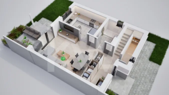 Casa duplex 4 camere in cartier nou Șură Mica