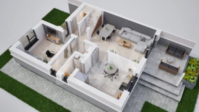 Casa duplex 5 camere in cartier nou Șură Mica