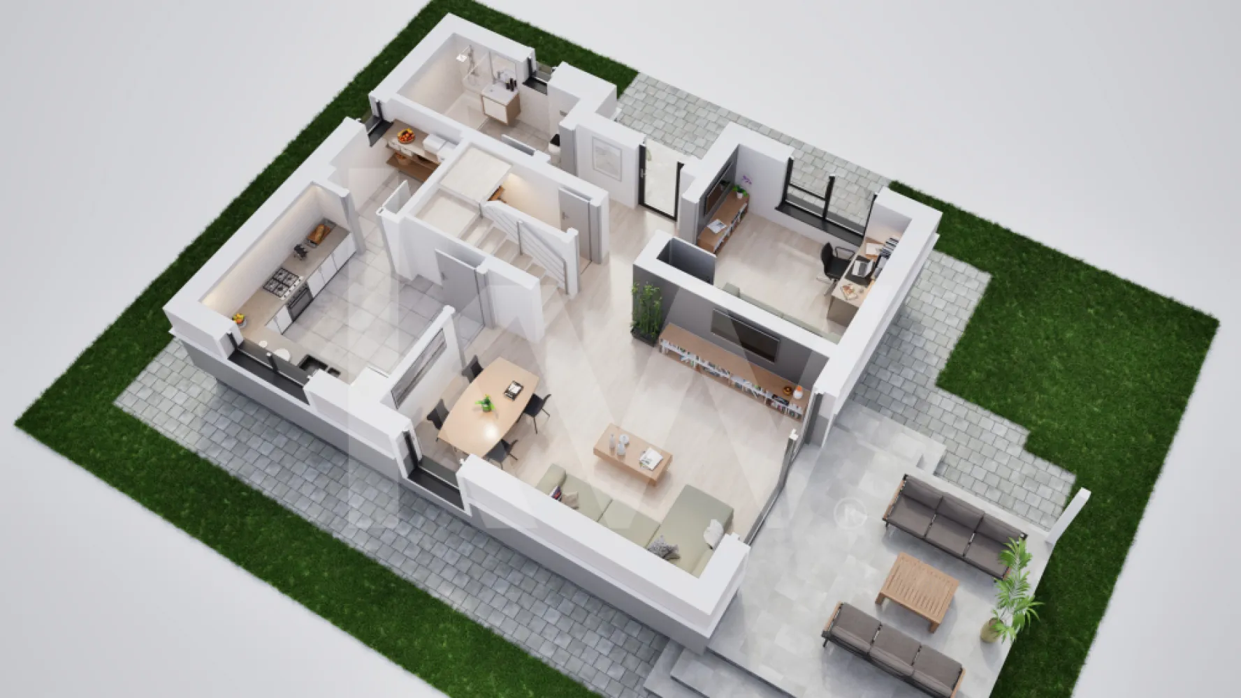 Casa individuala 5 camere in cartier nou Șură Mica - Imaginează-ți diminețile liniștite într-o casă nouă care oferă tot ce ai visat pentru familia ta. Cu 121 mp utili, Vila Single Tip 2 te întâmpină cu un living generos. Spațiul perfect pentru povești spuse în familie sau seri de relaxare. Terasa acoperită devine refugiul tău de liniște, indiferent de anotimp.

Trei dormitoare primitoare, două băi moderne și o bucătărie separată creează cadrul ideal pentru un stil de viață echilibrat. Încălzirea în pardoseală adaugă acel plus de confort pe care îl meriți. Două locuri de parcare în fața casei completează un tablou gândit pentru confort și siguranță. La doar câteva minute de Sibiu, în inima noii comunități, casa ta te așteaptă.Mai mult decât un ansamblu rezidențial. Este locul unde visul unui cartier cum toate ar trebui să fie devine realitate.
Imaginează-ți diminețile liniștite, razele soarelui filtrate prin fereastra casei tale, aerul curat și natura care te întâmpină chiar la ușă.

Situat în Șura Mică, la doar 10 minute de Sibiu, complexul  se întinde pe o suprafață de 4,65 hectare.
Cele 100 de case noi de vânzare Sibiu (single și duplex) sunt proiectate pentru a oferi un mediu de viață sigur și confortabil.
Aici, casele nu sunt doar construcții, ci spații de liniște și bucurie.
Fie că alegi o casă single elegantă sau un duplex modern, aici vei găsi acel sentiment unic de apartenență.

Te bucuri de spații generoase, grădină proprie și terasă acoperită, perfecte pentru serile de vară, loc de joacă sigur pentru aventurile celor mici.
Locuințele vor fi livrate astfel: exterior la cheie și interior la gri avansat, oferindu-ți flexibilitate în amenajare.
Fiecare locuință va beneficia de 2 locuri de parcare în fața casei.