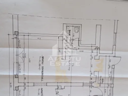 Spatiu comercial, 40 mp, Zona Piata Badea Cartan