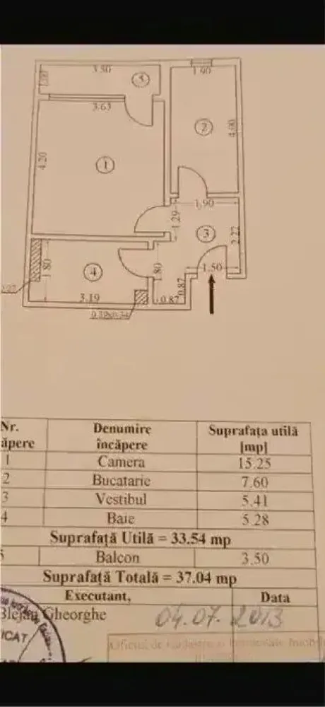 Garsoniera de vanzare - 34 mp - Zona Grand Arena - Va propun spre vanzare o garsonieră situată la parterul inalt al unui bloc cu demisol, in zona Grand Arena, într-o zonă bine conectată, în apropiere de Kaufland, Lidl și Parcul Tudor Arghezi. 

34 mp utili

Locuința este dotată cu centrală termică proprie și cabină de duș, oferind confort și funcționalitate pentru viitorul proprietar.

LIBERA SI GATA DE MUTARE IMEDIATA.

Loc de parcare disponibil, parcare prevazuta cu bariera.

Alexximob Estate - tel. 0751454742

comision 10000 e