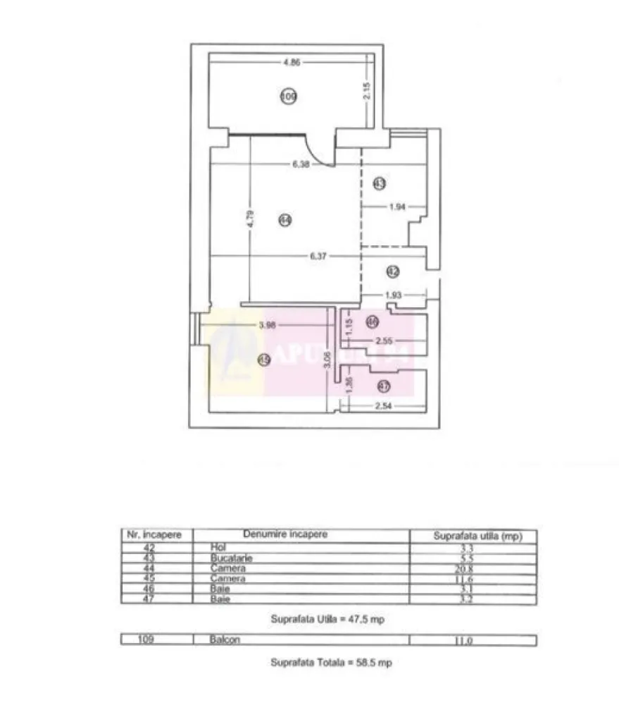Apartament de Top în Vogh Olimp