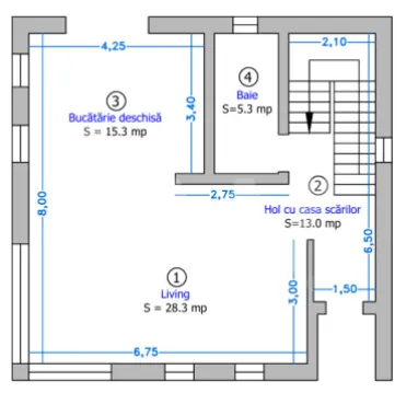 Casă individuală modernă P+1 | 120 mp utili | Teren 486 mp | Șura Mică