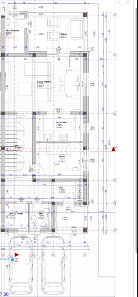 Duplex la rosu cu 5 camere, zona Rudicica - APOSTU ESTATE va prezinta spre vanzare un duplex la rosu, situat in Rudicica.
Regimul de inaltime al casei este P+1+pod.
Beneficiaza de o suprafata de 139 mp utili, iar terenul aferent unei jumatati de duplex este de 382 mp.
Dispune de toate utilitatile (apa, gaz, curent, fosa septica).
Beneficiaza de 2 locuri de parcare in fata casei.
Zidaria este realizata din caramida Porotherm de 30 cm grosime la zidul comun, iar celelalte ziduri sunt de 25 cm.
Fundatia are o adancime de 1 m, elevatia aproximativ 50 cm, iar stalpii folositi sunt de 30x30 si 25x25.
Imobilul se vinde la stadiul de rosu.

Compartimentare:
parter
- hol acces
- baie
- spatiu tehnic
- birou/dormitor
- bucatarie inchisa
- living + dinning
- terasa
- baie exterioara
etaj
- hol
- 2 dormitoare
- 1 dormitor cu baie proprie
- 1 baie 
- balcon

Pretul este 140.000 euro negociabil
Va asteptam cu drag la o vizionare si poti fii chiar tu noul proprietar al acestui duplex.
CP 3148688
