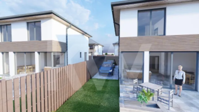 Casa individuala 4 camere 3 bai teren 258mp Selimbar Sibiu de vanzare