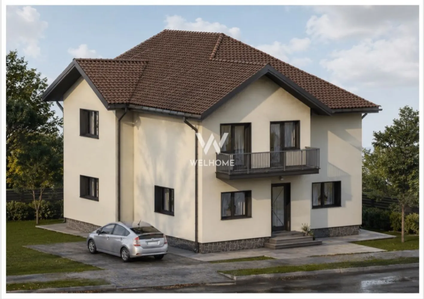 Casa individuala in Cristian - Sibiu - Vă propunem spre vânzare o casă individuală modernă, situată în Cristian, într-o zonă liniștită de case noi, cu acces facil către Sibiu și principalele puncte de interes din zonă.

Locuința este construită pe un teren de 450 mp și beneficiază de aproximativ 350 mp de curte liberă, oferind spațiu generos pentru relaxare, amenajarea unei terase, a unei grădini sau a unui loc de joacă pentru copii.

Casa are o suprafață utilă de 148 mp și este compartimentată pe două niveluri, fiind proiectată pentru confortul unei familii moderne.

Compartimentare

Parter: hol de acces, living generos de aproximativ 38 mp, bucătărie separată, cămară, dormitor/birou, baie

Etaj: hol, 3 dormitoare spațioase, dressing, baie, balcon.

Stadiu de predare

Interior – la alb: încălzire în pardoseală, centrală termică montată, pereți tencuiți și gletuiți, șapă turnată, instalații electrice, termice și sanitare realizate, toate racordurile pe poziție, branșată la toate utilitățile.

Exterior – la cheie: gard împrejmuitor, poartă auto și acces pietonal, acces auto pavat pentru 2 mașini, alei amenajate, spatiu pentru zonă verde.

Avantaje
- casă individuală
- teren 450 mp
- curte liberă de aproximativ 350 mp
- 4 dormitoare
- 2 băi
- balcon
- încălzire în pardoseală
- compartimentare eficientă
- zonă liniștită de case noi
- acces rapid către Sibiu

O proprietate ideală pentru cei care își doresc o casă nouă, spațioasă și bine compartimentată, într-o zonă aerisită și în plină dezvoltare din Cristian.

Pentru mai multe informații sau programarea unei vizionări, vă stăm cu drag la dispoziție.