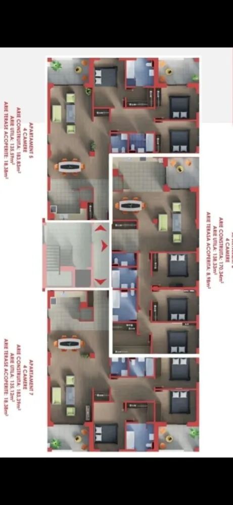 Apartament 4 camere,3bai,136mp.utili+19mp terase acoperite - Contact 0774048706 Bogdan
De vânzare apartament 4 camere,3 bai ,2 balcoane,decomandat, confort 1, situat în cartierul Unirii, suprafață utilă de 136 mp, suprfata construită 184 mp.situat la etajul 1 din 2 oferit de Zap Imobiliare 
Detalii: 
- disponibile apartamente cu 2-3-4 camere cu preturi incepand de la 1.400 euro mp.utili + 450 euro mp balcoanele
- 1 living, 3 dormitoare, 1 bucătărie, 3 bai, 1 dressing,2 balcoane acoperite, 1 camară,1 hol
- centrală termică, calorifere, geamuri termopan, ușă metalică.prize și întrerupătoare,zugrăvit in alb. 
-pret parcare supraterană 5.000 euro+ tva
- pret parcare subterană la pretul de 12.000 + tva
Proprietatea se află într-o zonă cu un confort deosebit, datorită amplasării în imediata apropiere a tot ceea ce înseamnă viață modernă, și anume: mijloace de transport în comun, magazine, unități de învățământ de toate gradele, piață, parc, bănci, farmacii, s.a.
Locuința se vinde semifinisat avansat la prețul de 198.000 Euro + tva. Comisionul este ZERO!
Contact 0774048706 Bogdan

Dacă vă place această ofertă - sau pentru alte informații sunați la numărul de contact din anunț! 
Compania Zap Imobiliare vă pune la dispoziție toate informațiile, actele și documentele necesare alături de asistență și consiliere permanentă până la finalizarea achiziției imobiliare. Ne dorim să îți oferim cea mai plăcută experiență, îndeplinim vise cu pereți!