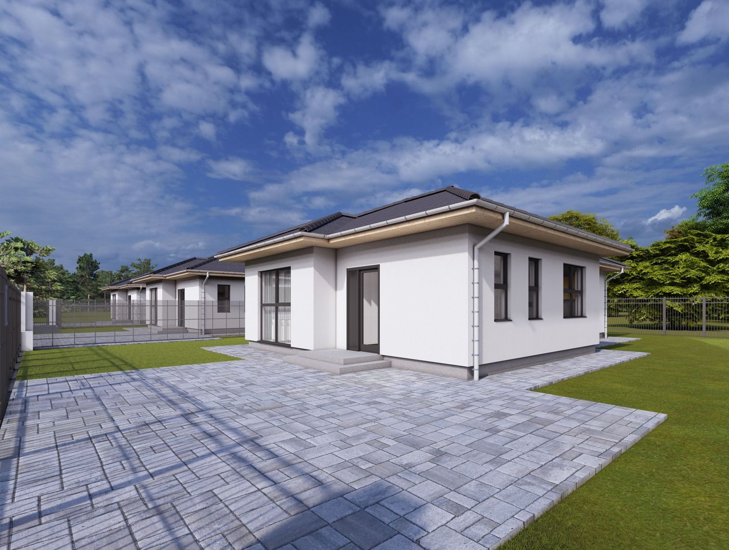 Casa la cheie 4 camere,120 mp,512 mp teren,cu gard si pavaj