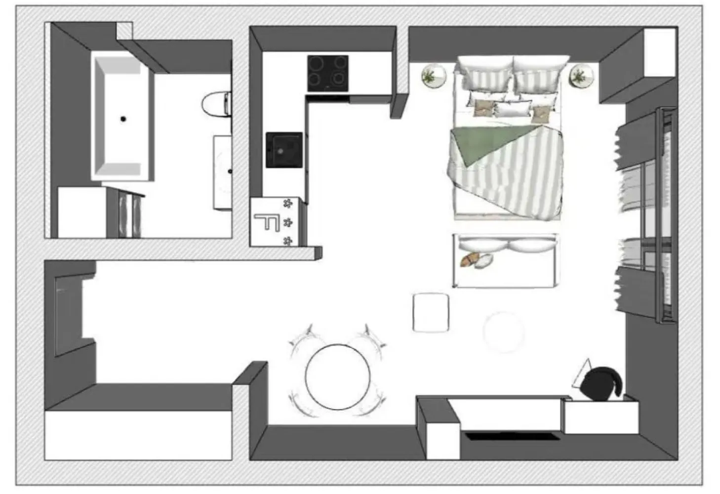 Studio premium, la cheie, Green Residence Tudor + parcare