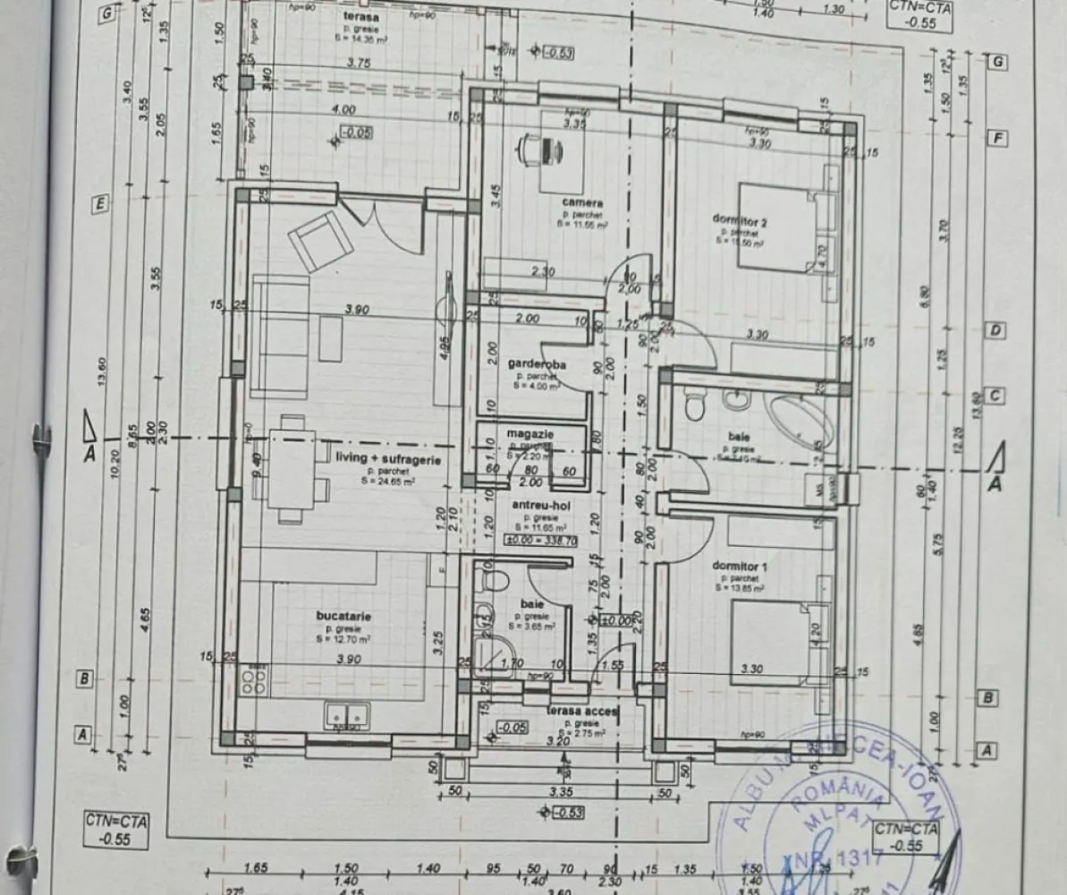 Casa 1 Nivel 107 mp utili - 4 camere - 500 mp teren