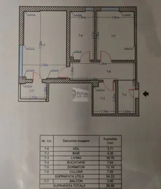 Apartament 2 camere + parcare subterană + boxă | Piața Progresul