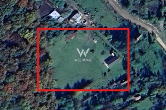 Teren cu cabane A-Frame și priveliște către Munții Făgăraș