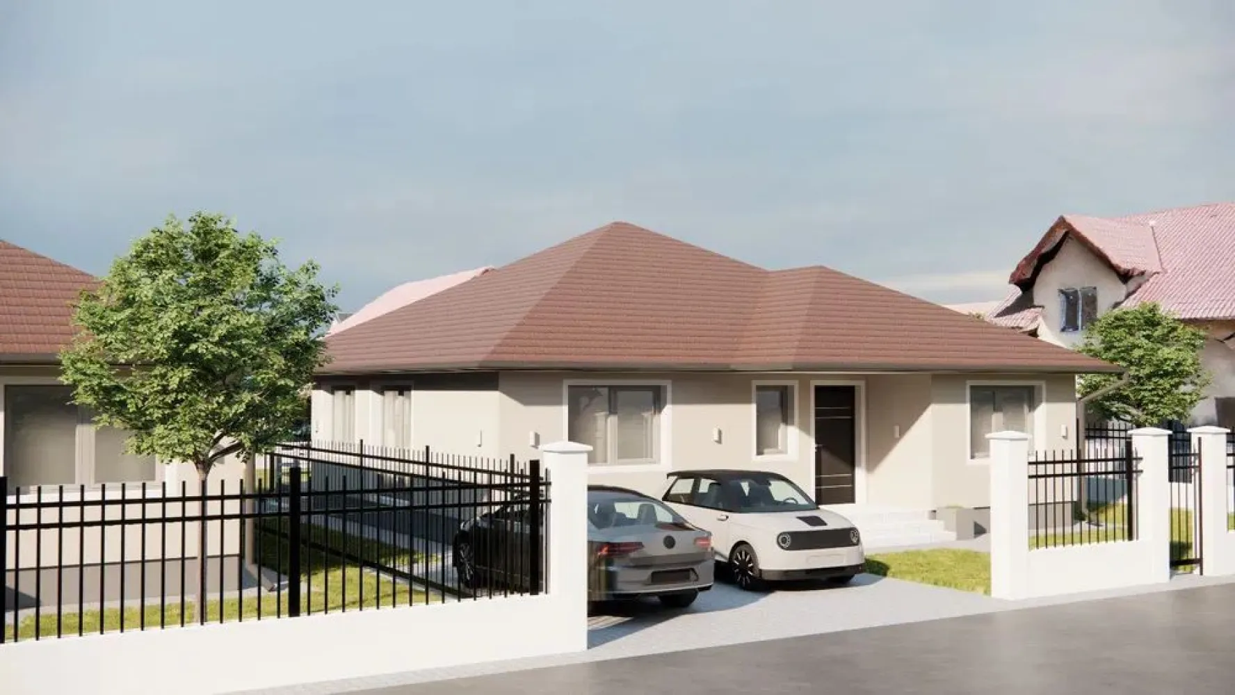 Casa 4 cam.2 băi,1 pivniță 1 dressing,500mp.teren,gard,pavaj - Bogdan 0774048706
De vânzare casă pe 1 nivel situata în Ungheni, într-o zonă liniștită, pe un teren drept. Fiecare locuință este construită în anul 2025 ocupă o suprafață utilă de 110 mp utili, 150 mp construiți și dispune de un teren de 500 mp. și este împrejmuit de un gard 
Accesul în curte se face printr-o poartă pietonală, 
 iar accesul auto se realizează printr-o poartă culisantă 
Fiecare locuință este compusă din 3 dormitoare, 2 băi, 1 living, 1 bucătărie, 1 terasă acoperită, 1 hol, 1 dressing (de unde se poate urca în pod, unde există posibilitatea amenajării unei alte camere de 35 mp) 
Confortul termic este asigurat de un sistem de încălzire performant, format dintr-o centrală termică cu condensare și incălzire in pardoseală de calitate. Podul este izolat cu vată de 10 cm, iar termo sistemul casei este realizat din polistiren de 10 cm grosime, Fiecare locuință este finisată cu tencuială decorativă, iar ferestrele sunt termopan 
Acoperișul caselor este realizat din țiglă de beton, beneficiind de o garanție de 35 de ani. 
Casa se vinde semifinisat avansat cu terasa acoperita,pivniță, pavaj,gard si porți la prețul de 145.500 Euro TVA de 21% inclus in pret.Comision ZERO 

Contact 0774048706 Bogdan
Daca vă place această ofertă sau pentru alte informații sunați la numărul de contact din anunț! 
Compania Zap Imobiliare vă pune la dispoziție toate actele și documentele necesare alături de asistență și consiliere permanentă până la finalizarea achiziției imobiliare. 
Ne dorim să îți oferim cea mai plăcută experiență, îndeplinim vise cu pereți!