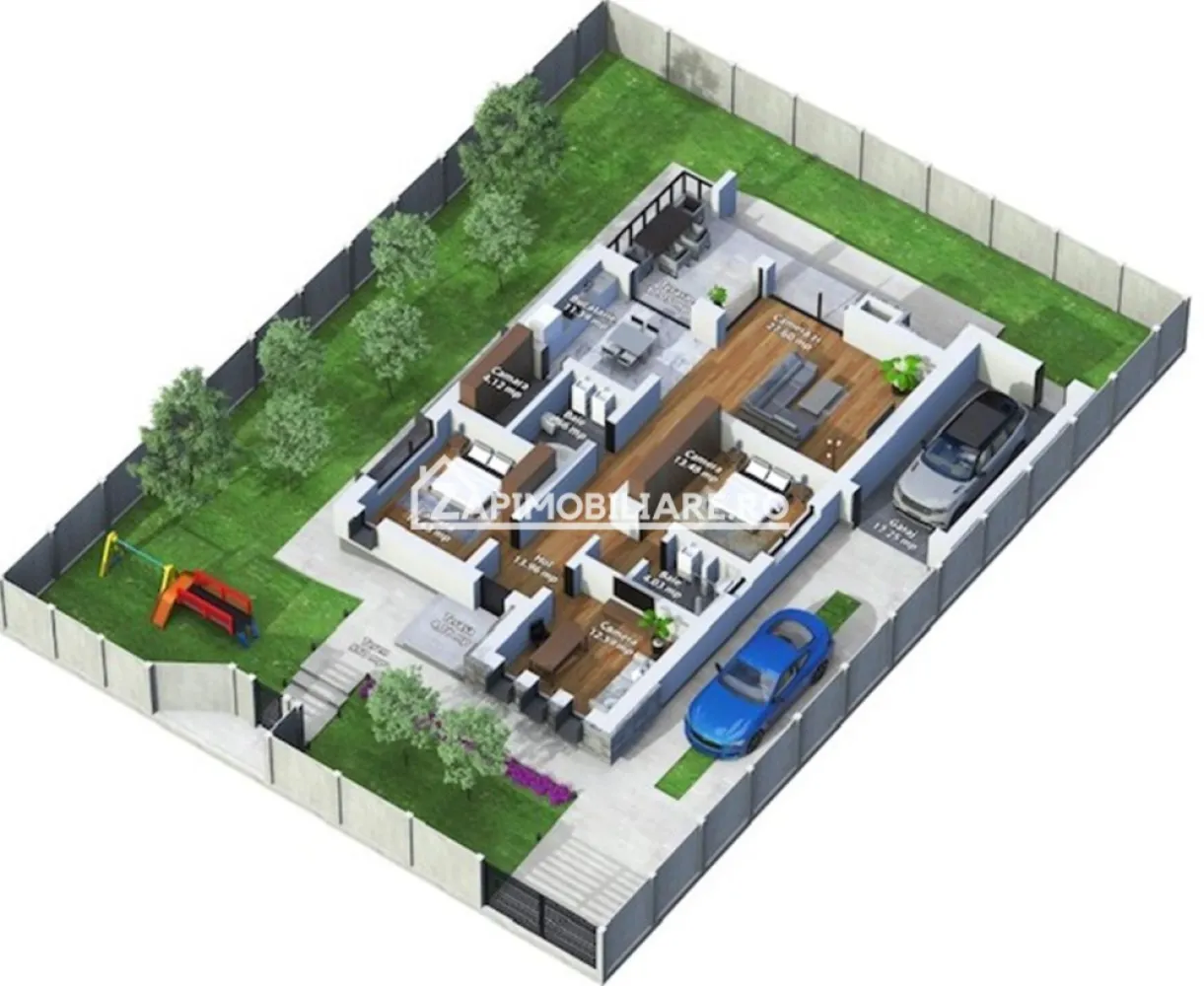 Livezeni - Casa individuala 105 mp, teren 545 mp, - garaj - Mentionati ID-ul proprietatii cand apelati: CP1608233
Contact Bogdan +40 774 048 706

De vânzare casă, singur în curte,pe un singur nivel, 3 dormitoare, situată în Livezeni, suprafața utilă de 105 mp amplasată pe un teren cu suprafața de 545 mp la stadiul de semifinisat avansat, termen de predare finalul anului 2023.

Compartimentare:
- 1 living, 1 bucătărie open space, 2 baie, 3 dormitoare, 1 terase, 1 camară, 1 Garaj.

Detalii:
-GARAJ- usa automata
- ZIDARIE- ZIDURI EXTERIOARE caramida 30 cm
-IZOLATIE EXTERIOARA- POLISTIREN EXTRUDAT 10 CM
-TAMPLARIE- tamplarie PVC de culoare gri antracit cu profile rigidizate si geam termoizolant cu 3 sticle. Usa intrare metalica. 
-INCALZIRE- CENTRALA TERMICA pe condensatie Ferroli 28 kw sau Vaillant si calorifere.
-ACOPERIS- tabla faltuita gri antracit, izolatie vata minerala bazaltica 25cm.
- EXTERIOR- tencuiala decorativa CAPAROL, placaj piatra naturala.
-GARD – perimetral cu fundatie si plasa de sarma, intrare conform proiectului cu poarta pregatita pentru sistemul de automatizare.
-CURTE-amenajata cu gazon.
-2locuri de parcare.

Utilitați:
- curent, apă, canalizare.

Casa se vinde semifinisat avansat la pretul de 185.000 Euro. 

Daca vă place această ofertă sau pentru alte informații sunați la numărul de contact din anunț!
Compania Zap Imobiliare vă pune la dispoziție toate actele și documentele necesare alături de asistență și consiliere permanentă până la finalizarea achiziției imobiliare.
Ne dorim să îți oferim cea mai plăcută experiență, îndeplinim vise cu pereți!